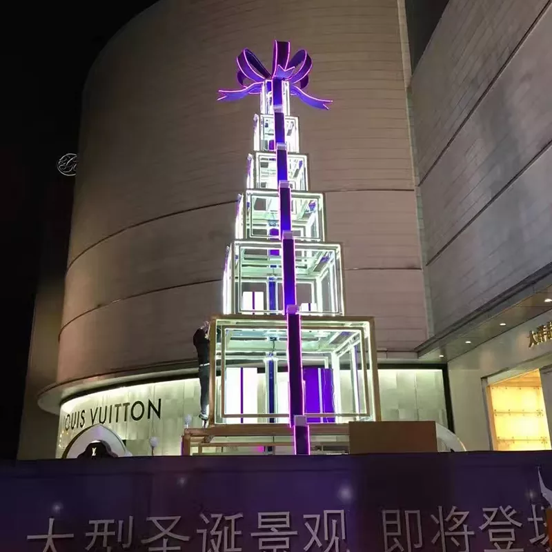 크리스마스 상점 창 디스플레이