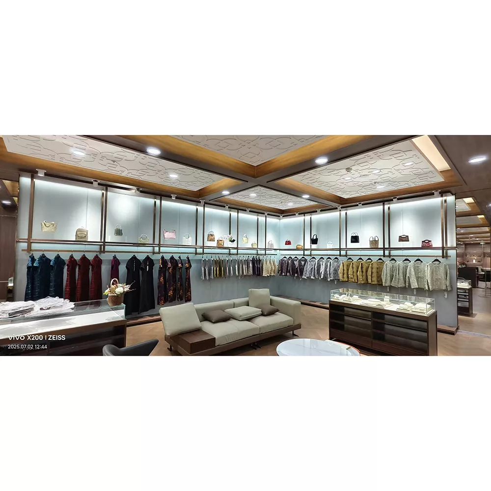 철 여성 의류 디스플레이 랙